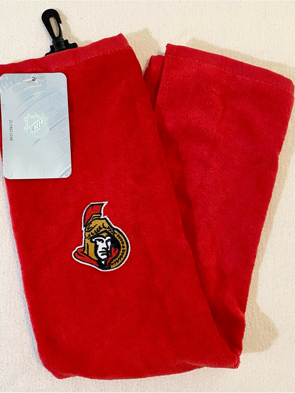 Ottawa Senators Golf Towel Sewn Logo Red Official New